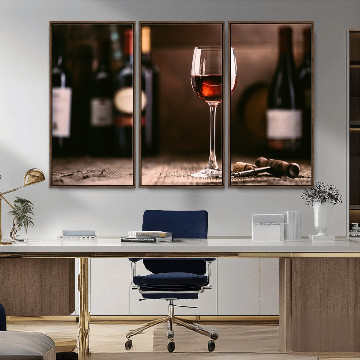 Red Wine and Bottle Canvas Print
