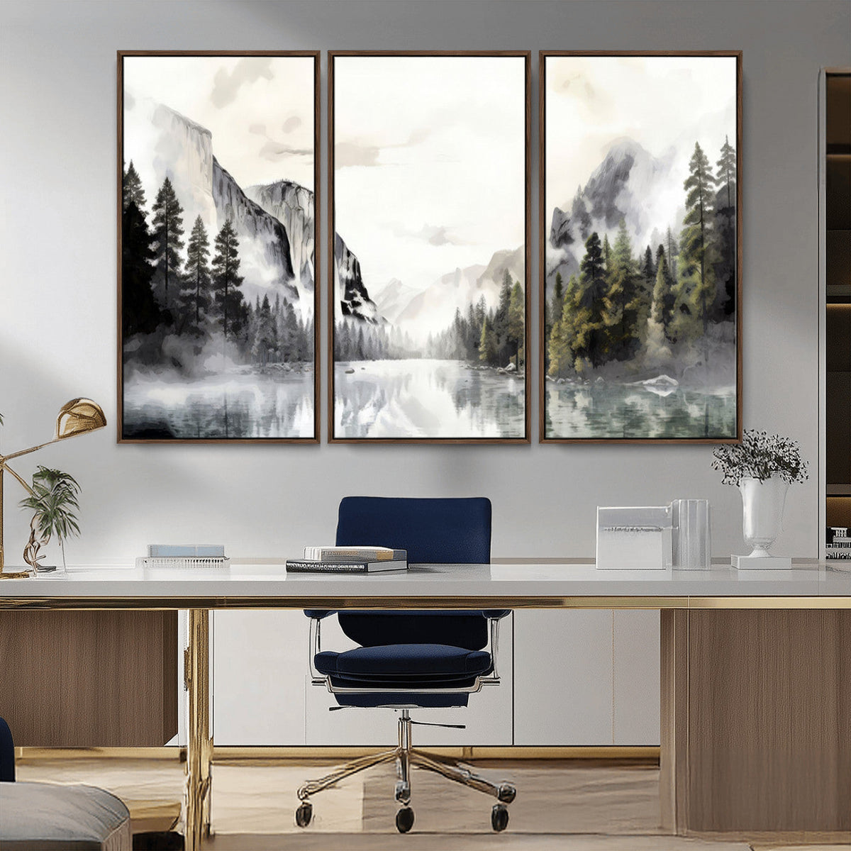 Yosemite Valley Wall Art Canvas Print – Framed and Ready to