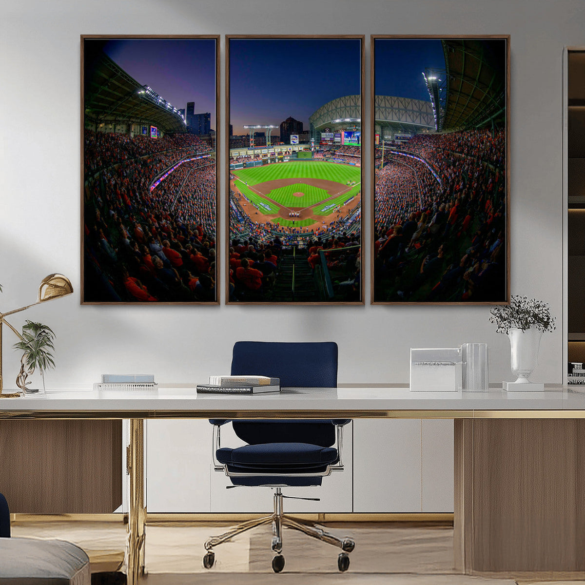 Houston Astros Baseball Print Canvas - Houston Minute Maid