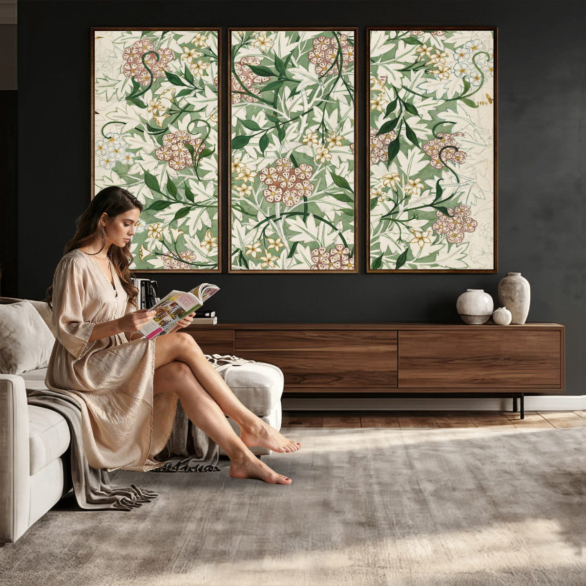 William Morris Jasmine 1872 Canvas Wall Art — Arts and