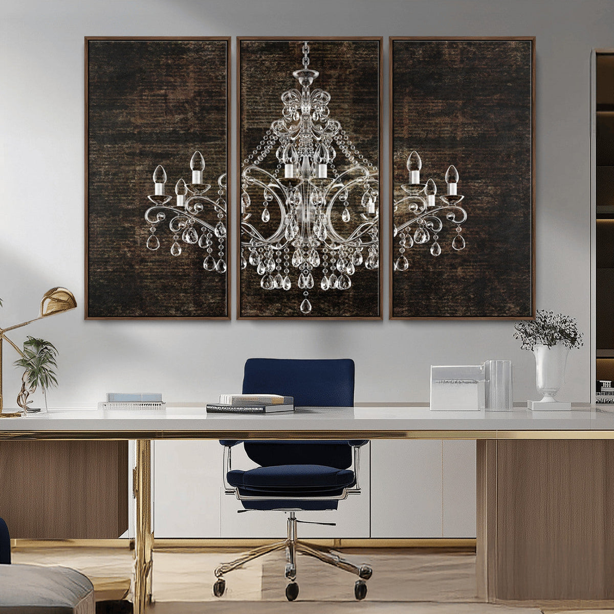 Rustic Chandelier Canvas Print