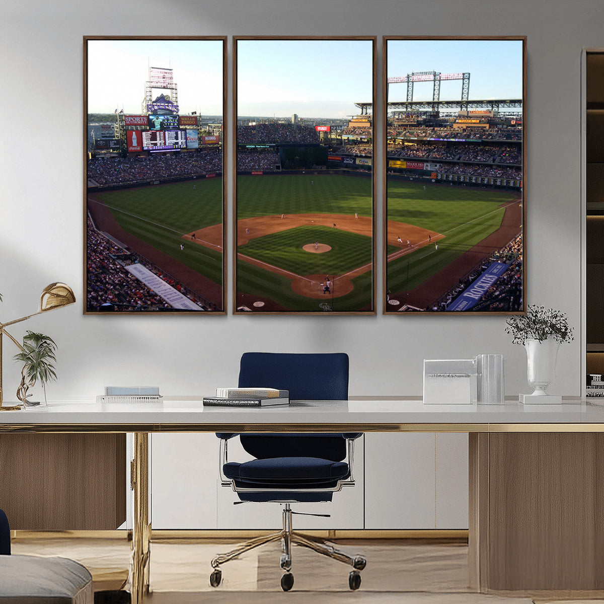 Colorado Rockies Coors Field Wall Art Canvas Print - MLB