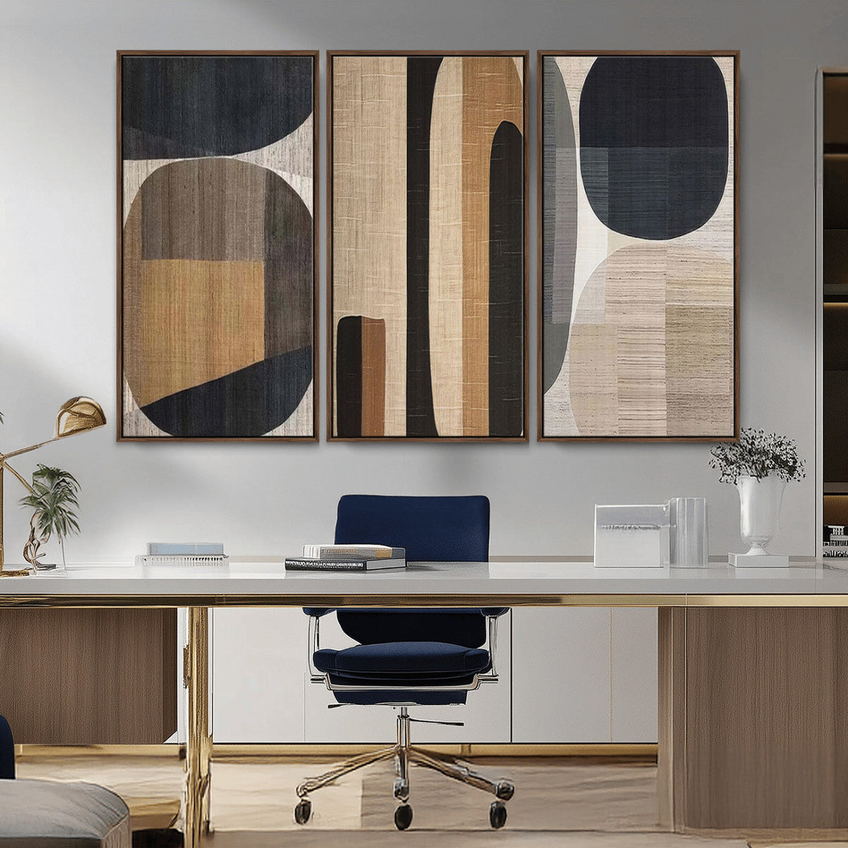 Wabi Sabi Canvas Print - Geometric Abstract Wall Art Canvas