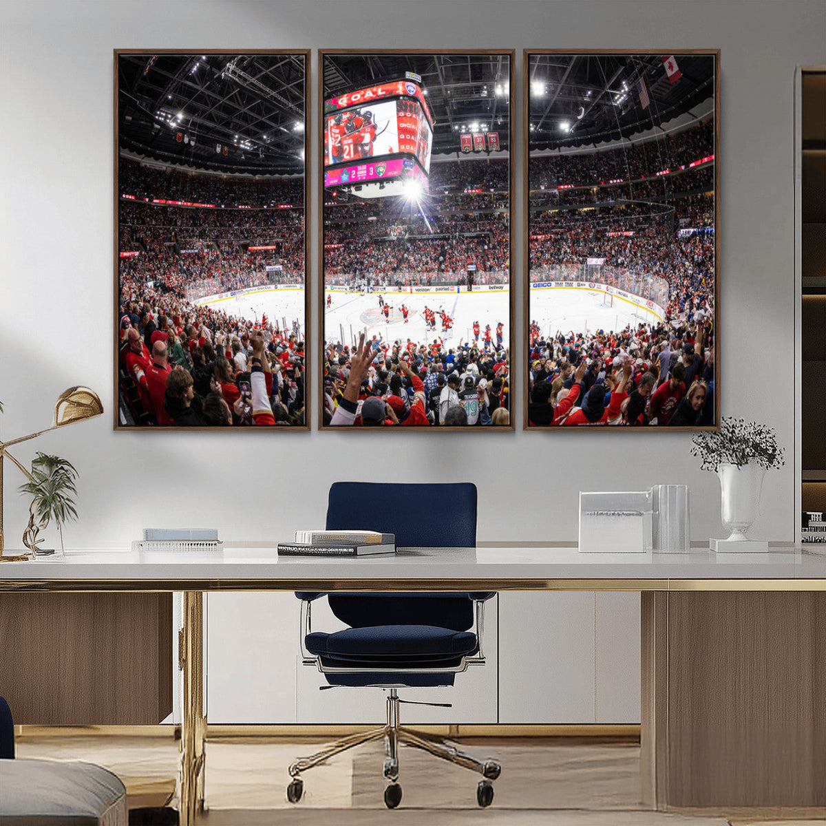 Amerant Bank Arena Wall Art Canvas Print - Basketball Arena