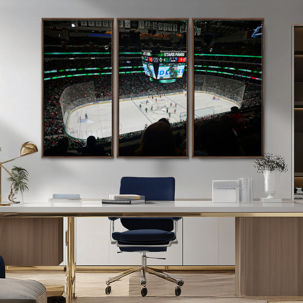 American Airlines Center Dallas Stars Wall Art Canvas Print