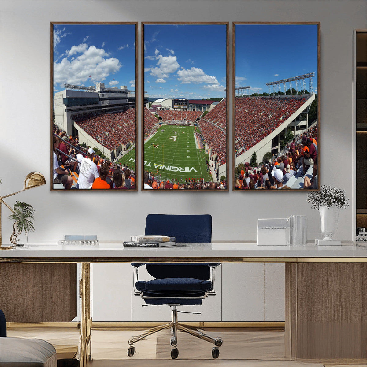 Virginia Tech Hokies Football Team Print - Blacksburg Lane