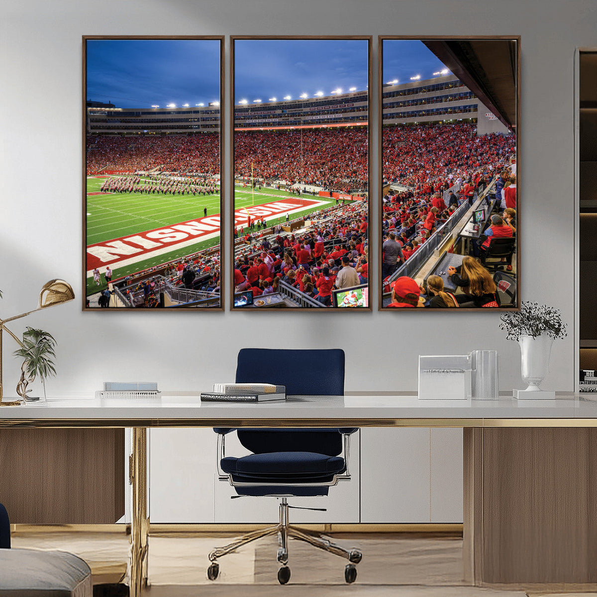 Wisconsin Badgers Football Team Print - Madison Camp Randall