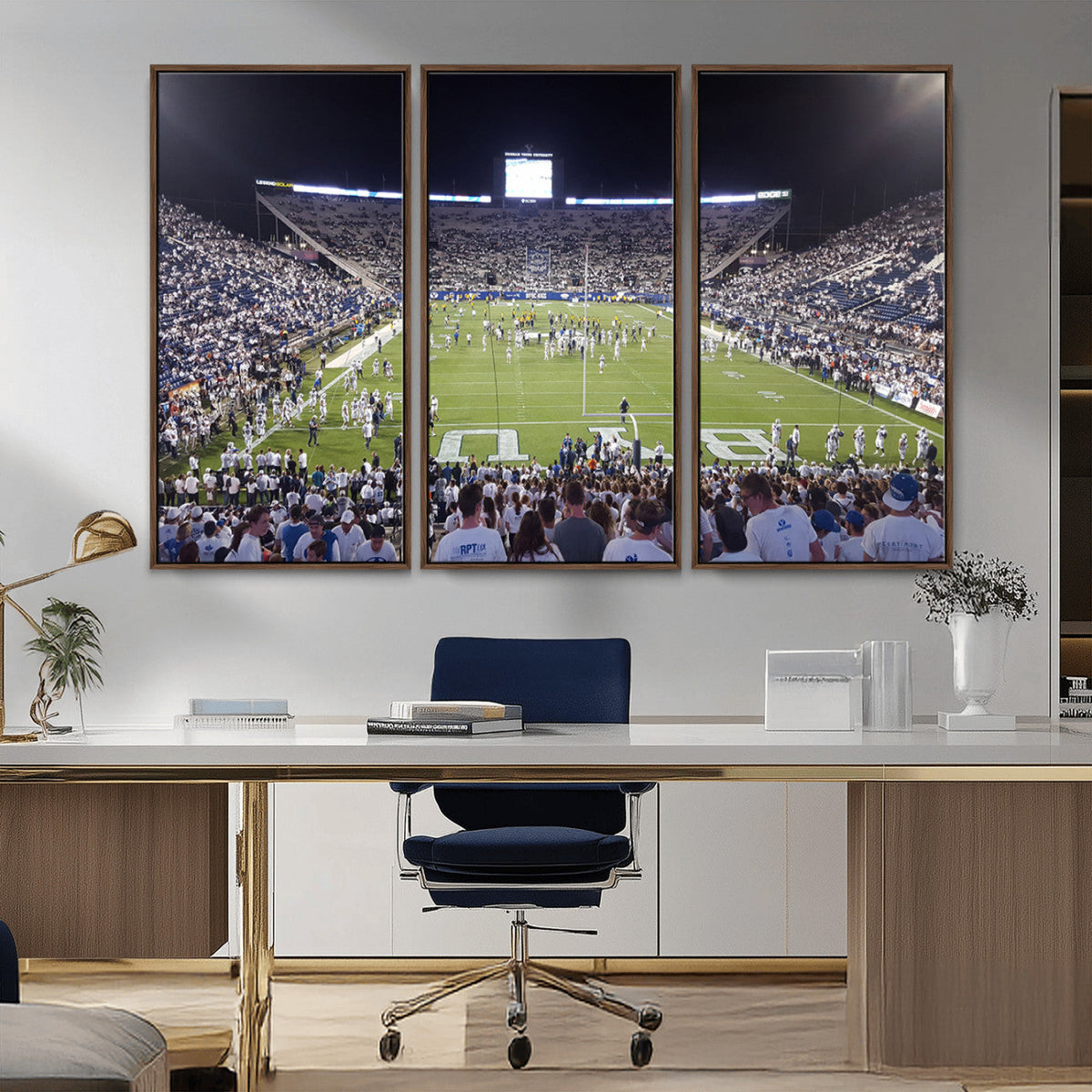 Brigham Young University Cougars Football Print Canvas -