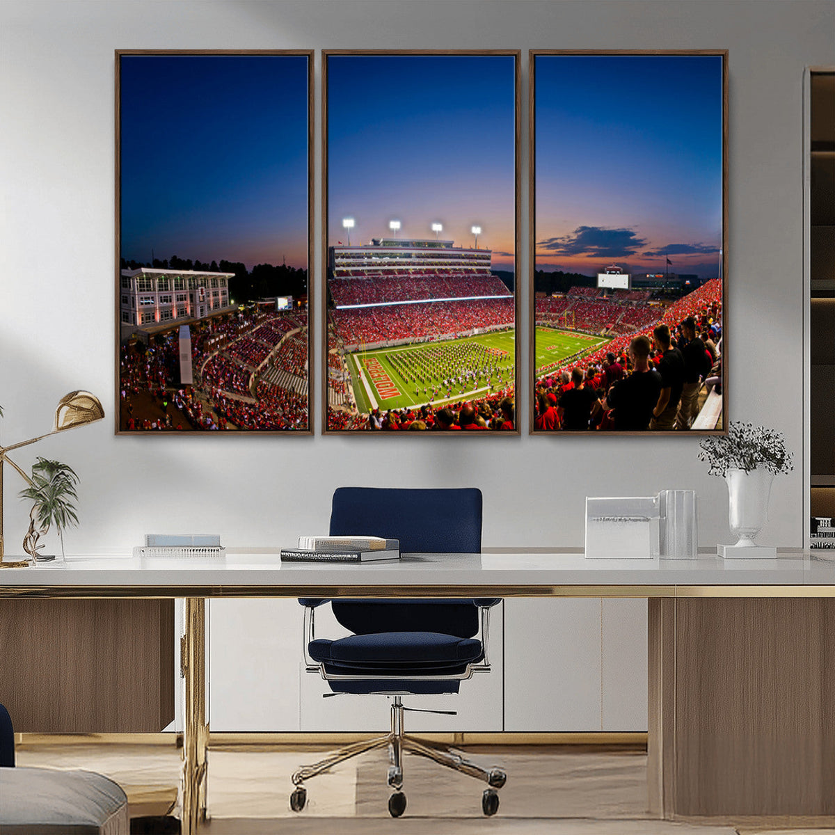 Wolfpack Football Team Wall Art Print - Raleigh