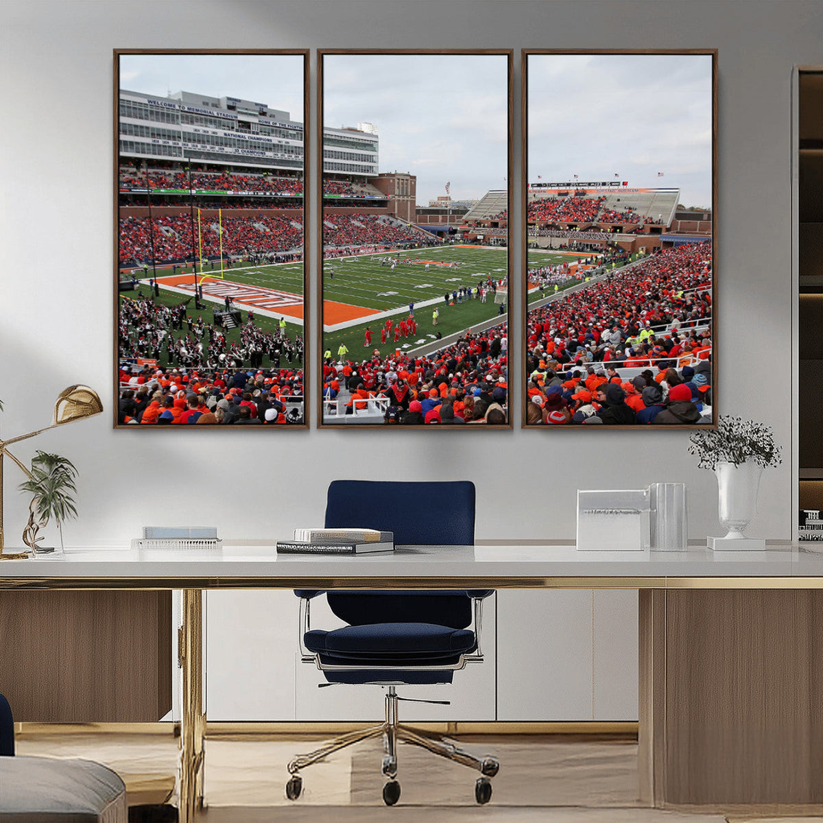 University of Illinois Fighting Illini Football Team Print -