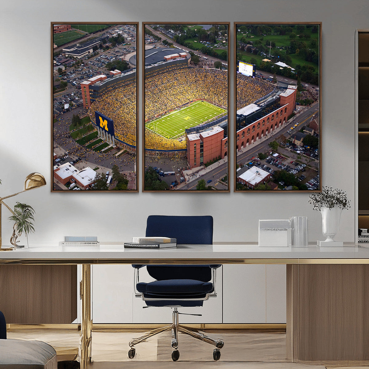University of Michigan Wolverines Football Team Print - Ann