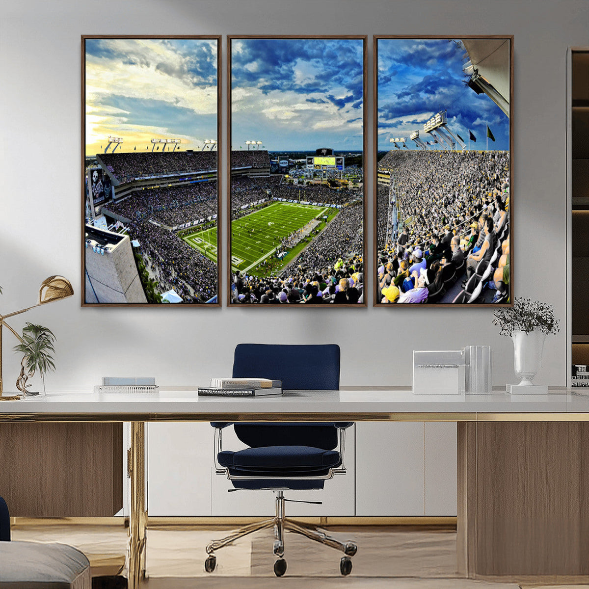 Framed USF Bulls Football Team Print - Tampa Raymond James