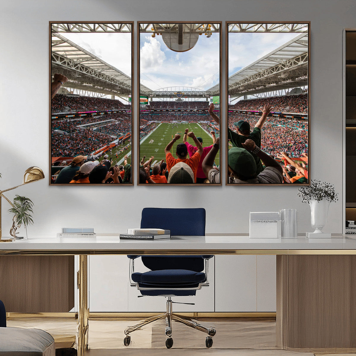Miami Hurricanes Football Team Wall Art Print - Miami Hard