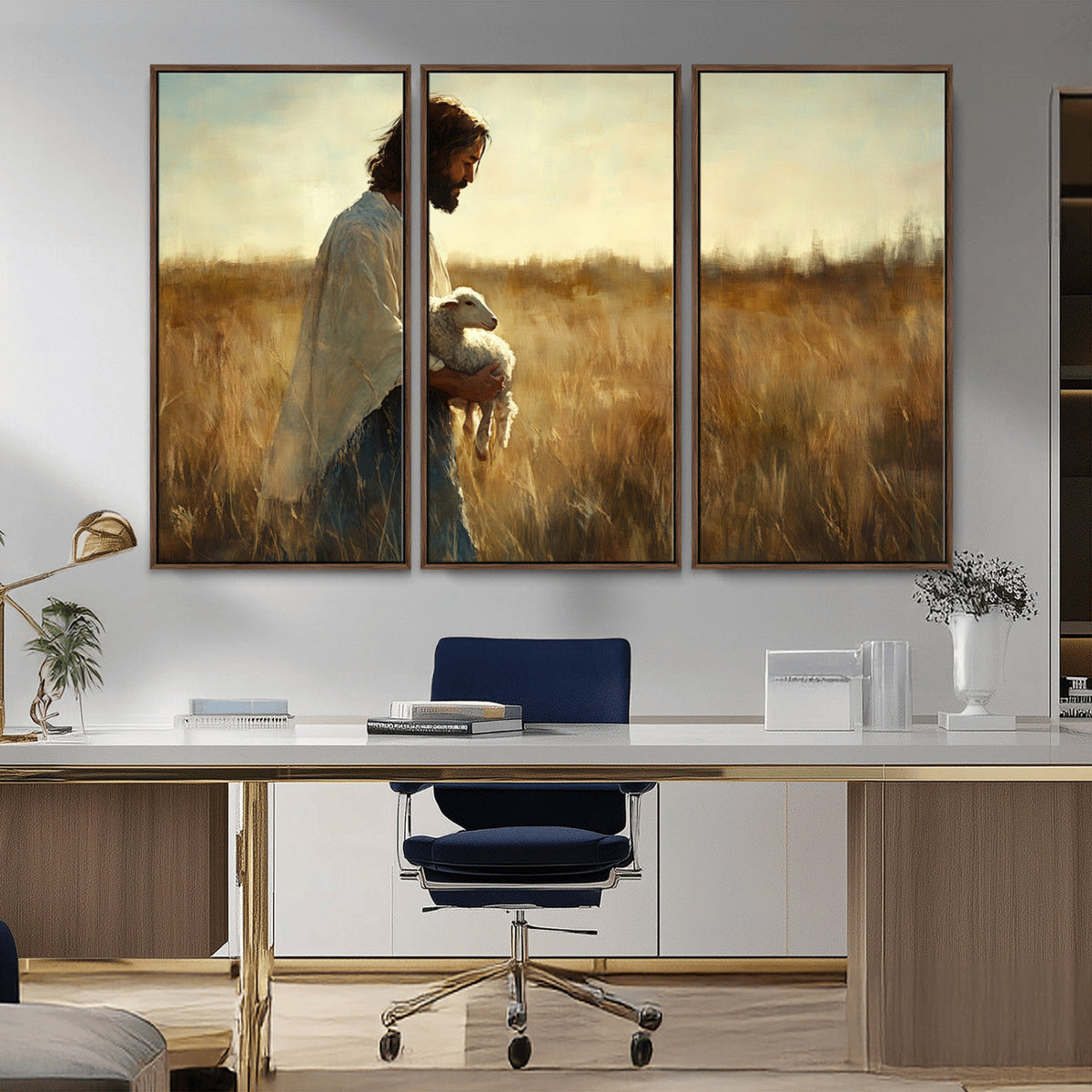 Jesus the Good Shepherd Wall Art Canvas Print -