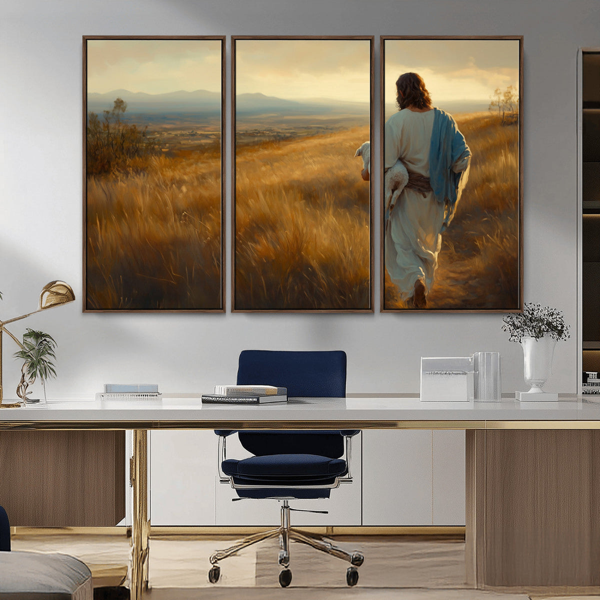 Jesus the Good Shepherd Wall Art Canvas Print -