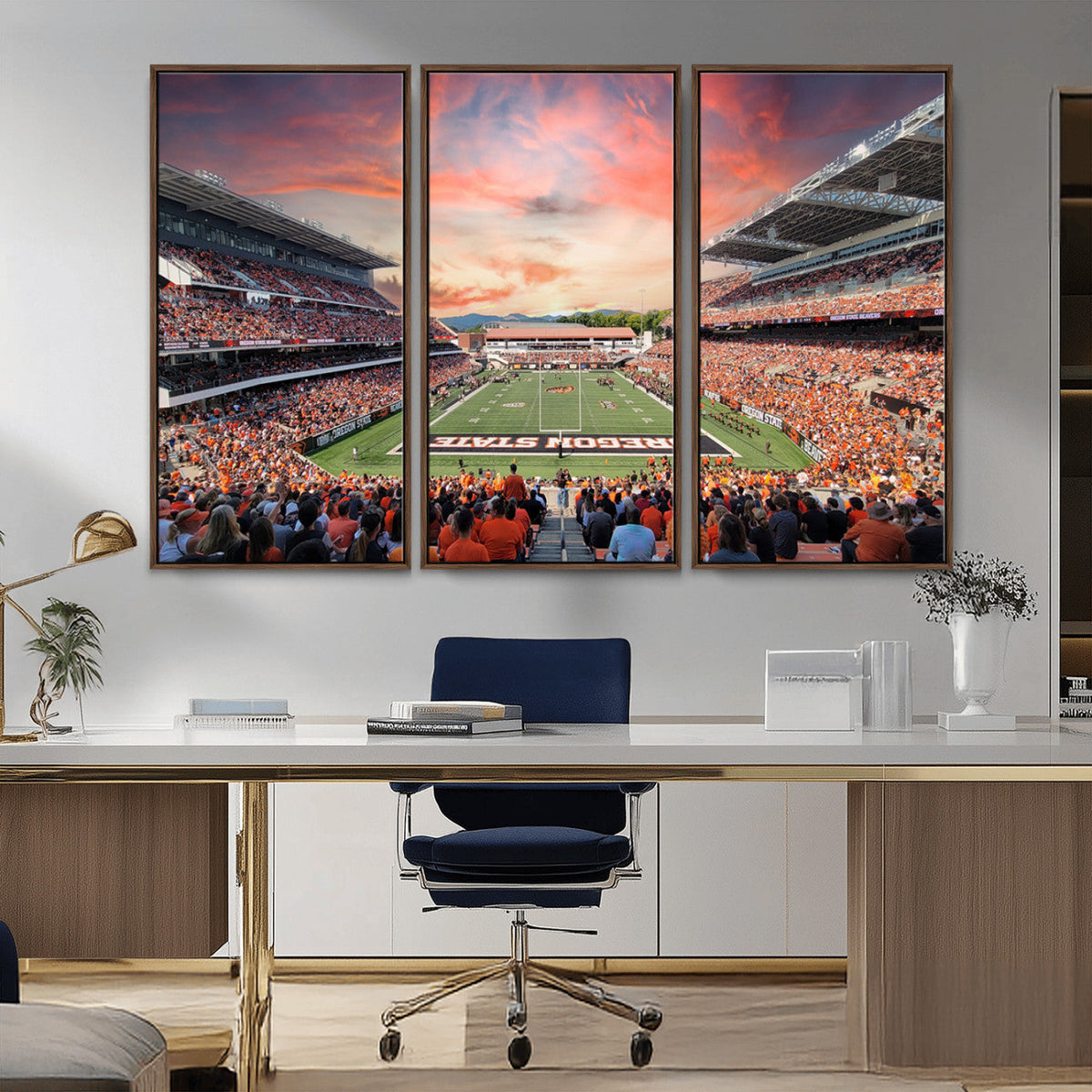 Oregon State Beavers Football Team Print - Corvallis Reser
