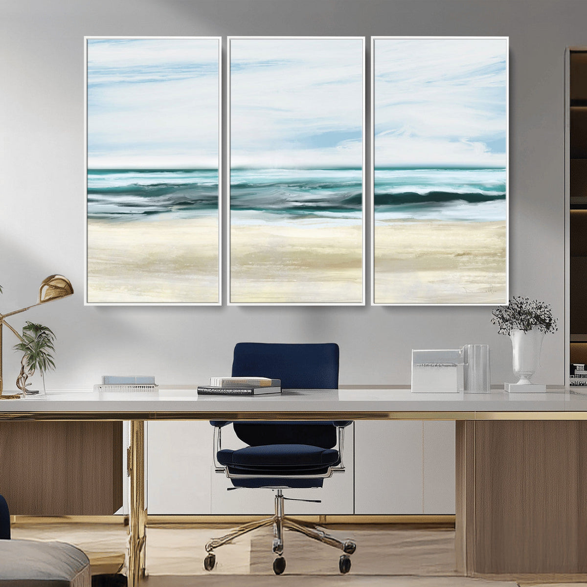 Ocean Abstract Wall Art Canvas Print