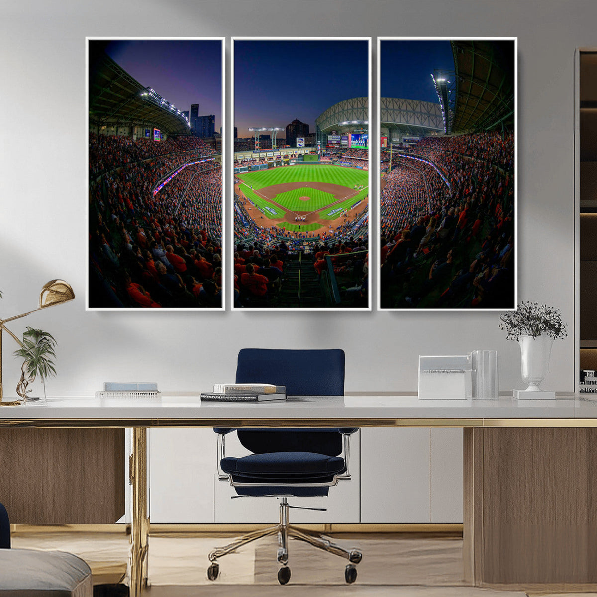 Houston Astros Baseball Print Canvas - Houston Minute Maid