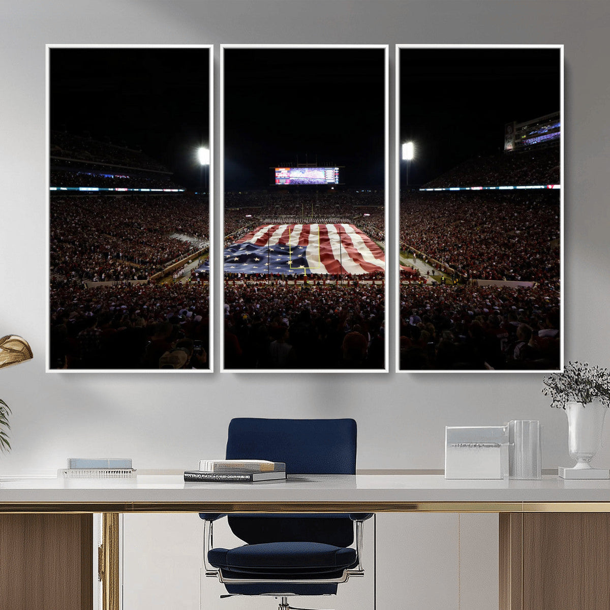 Oklahoma Memorial Stadium Wall Art Canvas Print – Oklahoma