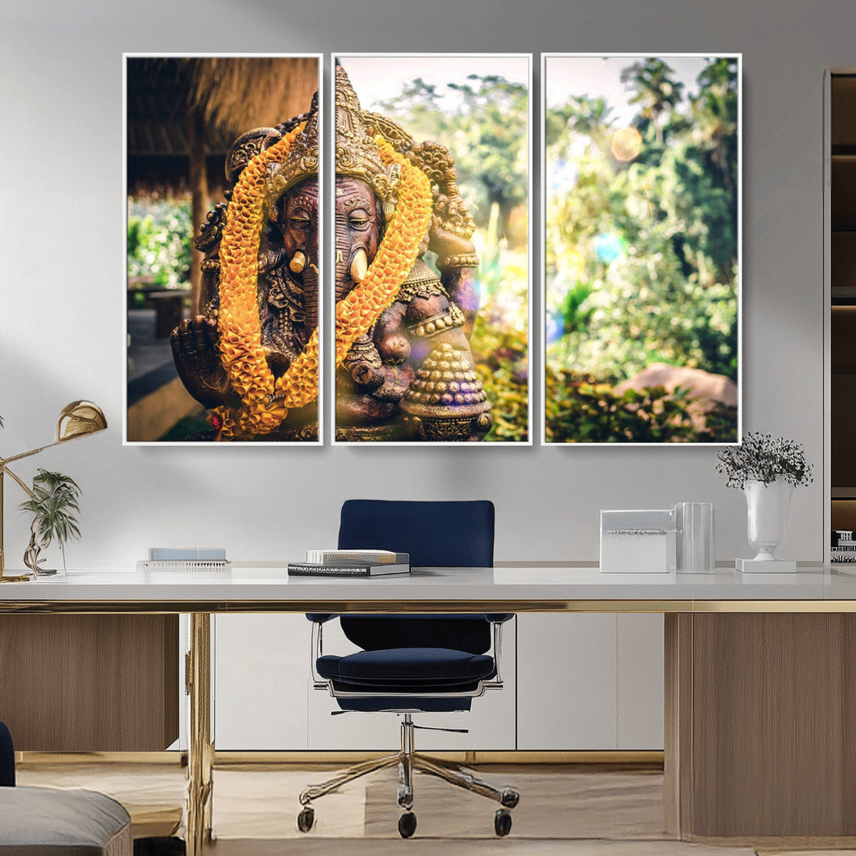 Hinduism Statue Wall Art Canvas Print
