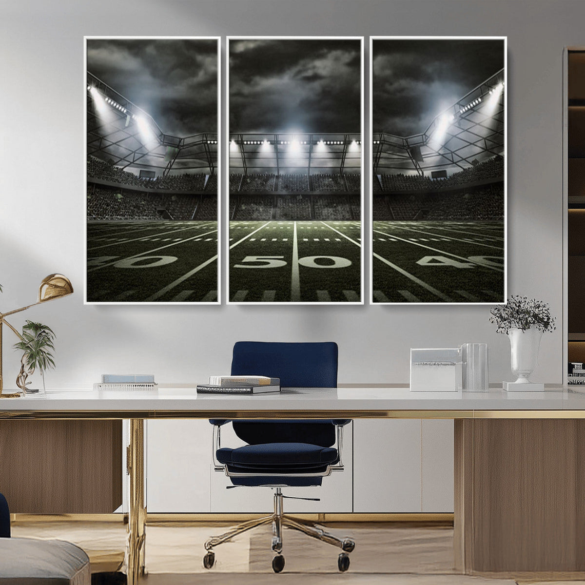 American Football Stadium Wall Art Canvas Print, Stadium