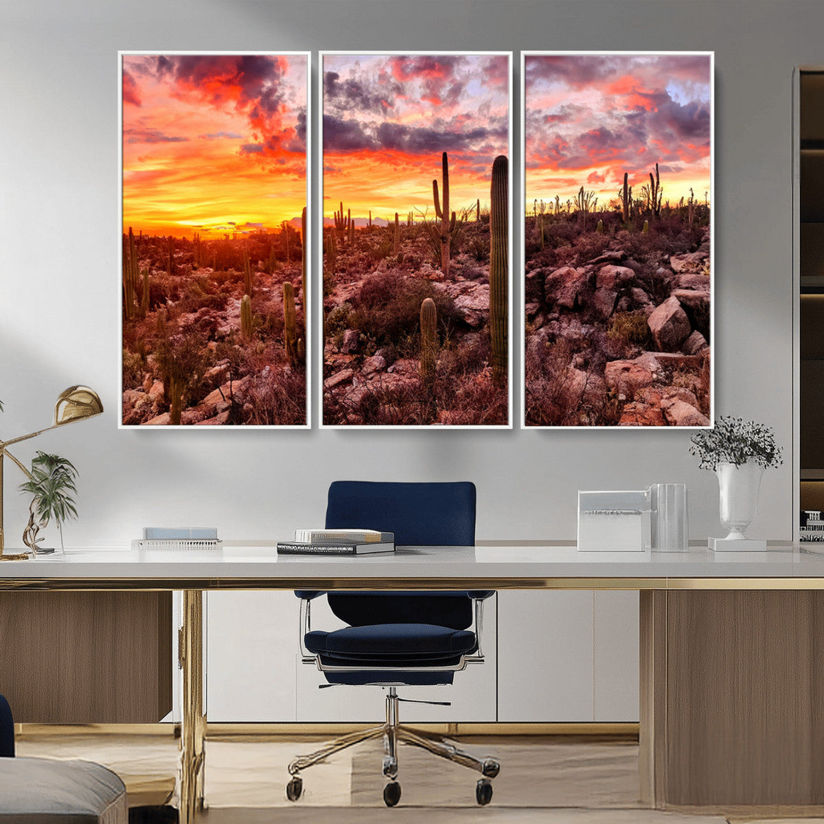 Arizona Desert Print, Western Cowboy Wall Art Print