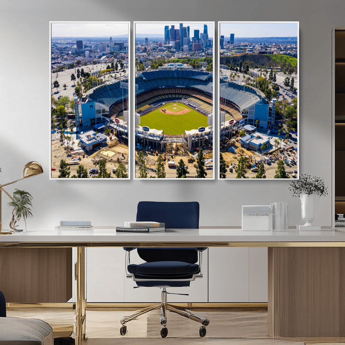 Los Angeles Dodgers Dodger Stadium Wall Art Canvas Print -