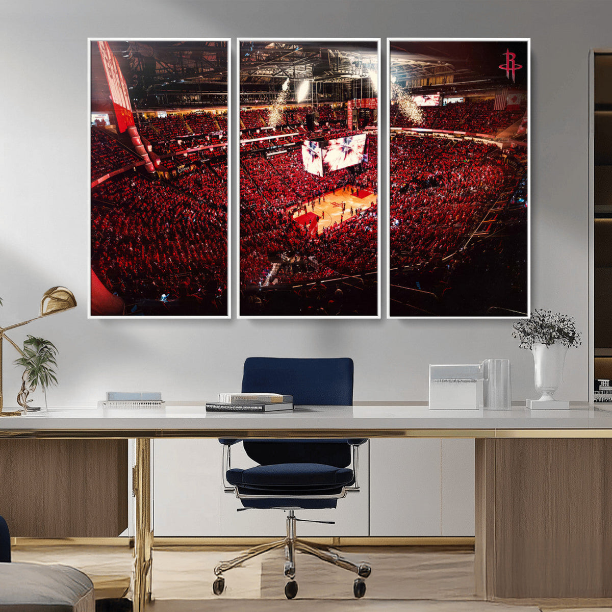 Houston Rockets Basketball Team Print Canvas- Houston Toyota