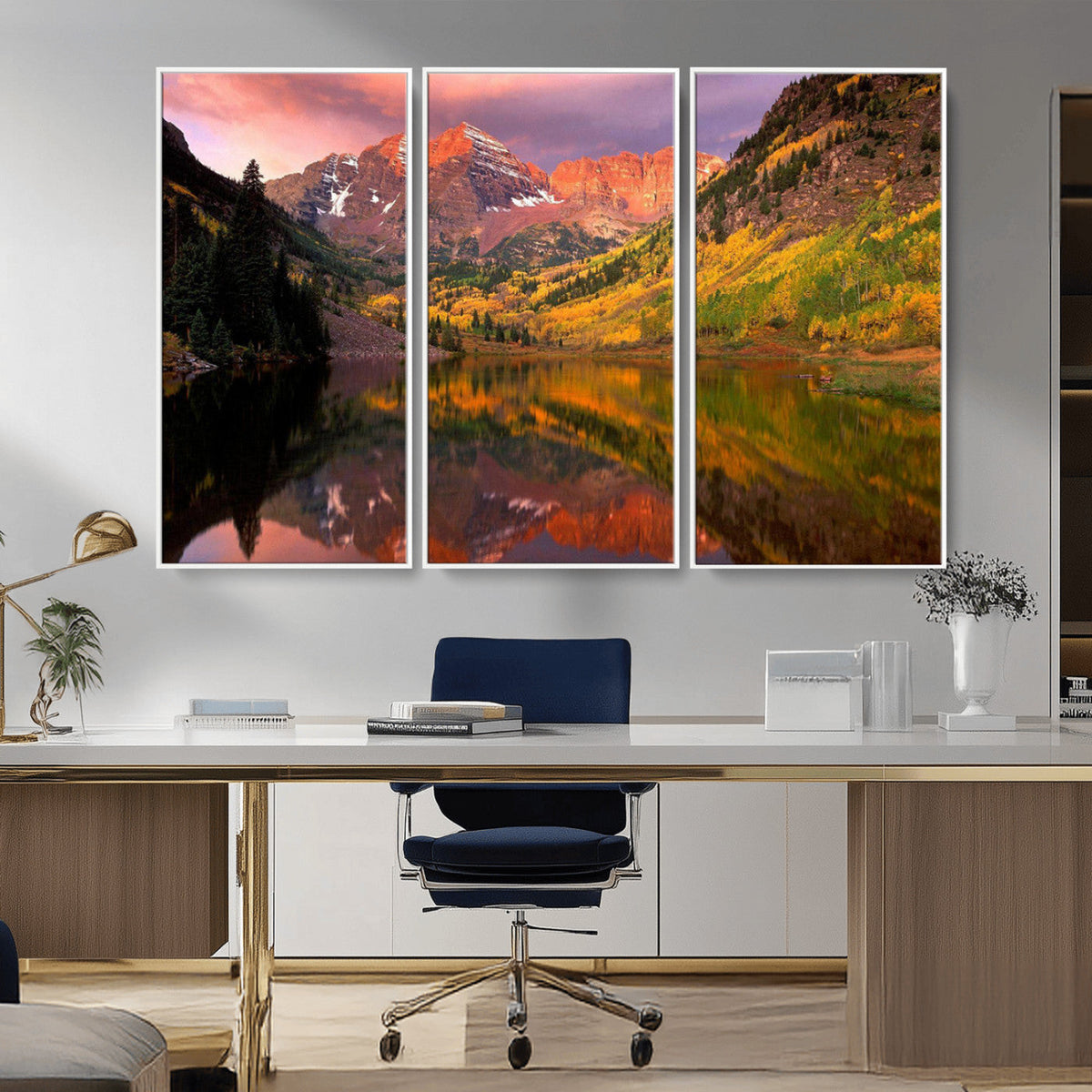 Colorado Rockies Mountain Sunset Wall Art | Ready to Hang