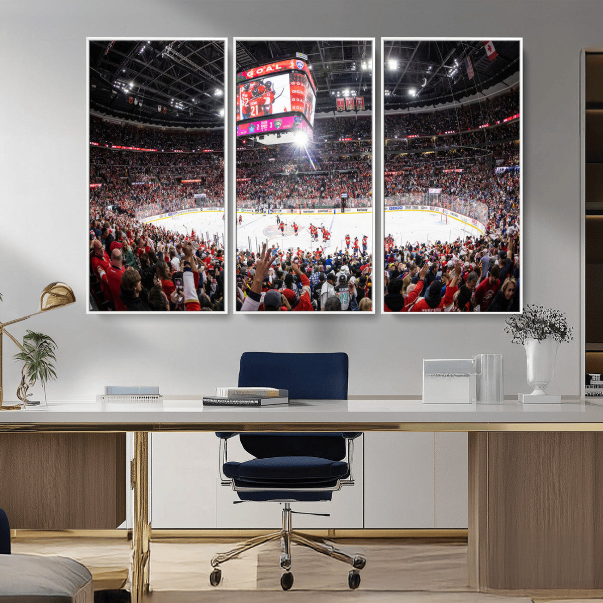 Amerant Bank Arena Wall Art Canvas Print - Basketball Arena