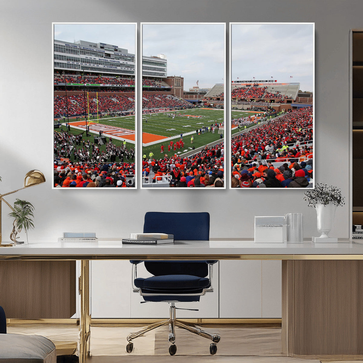 University of Illinois Fighting Illini Football Team Print -