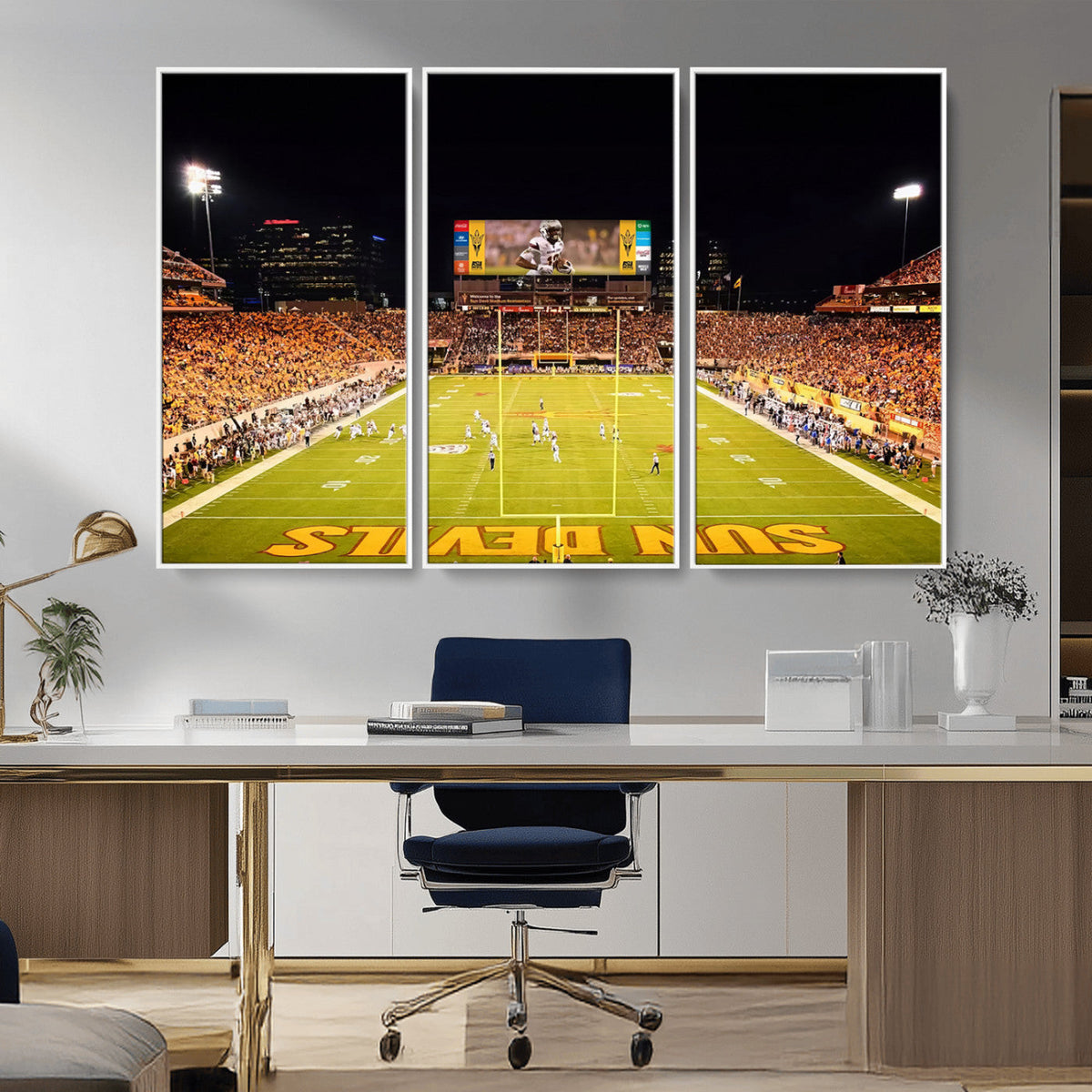 ASU Sun Devils Football Team Print - Phoenix Mountain