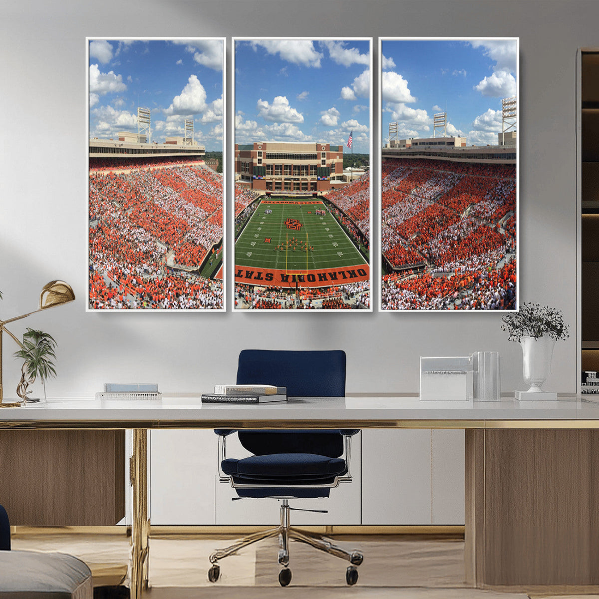 Oklahoma State Cowboys Football Team Print - Stillwater