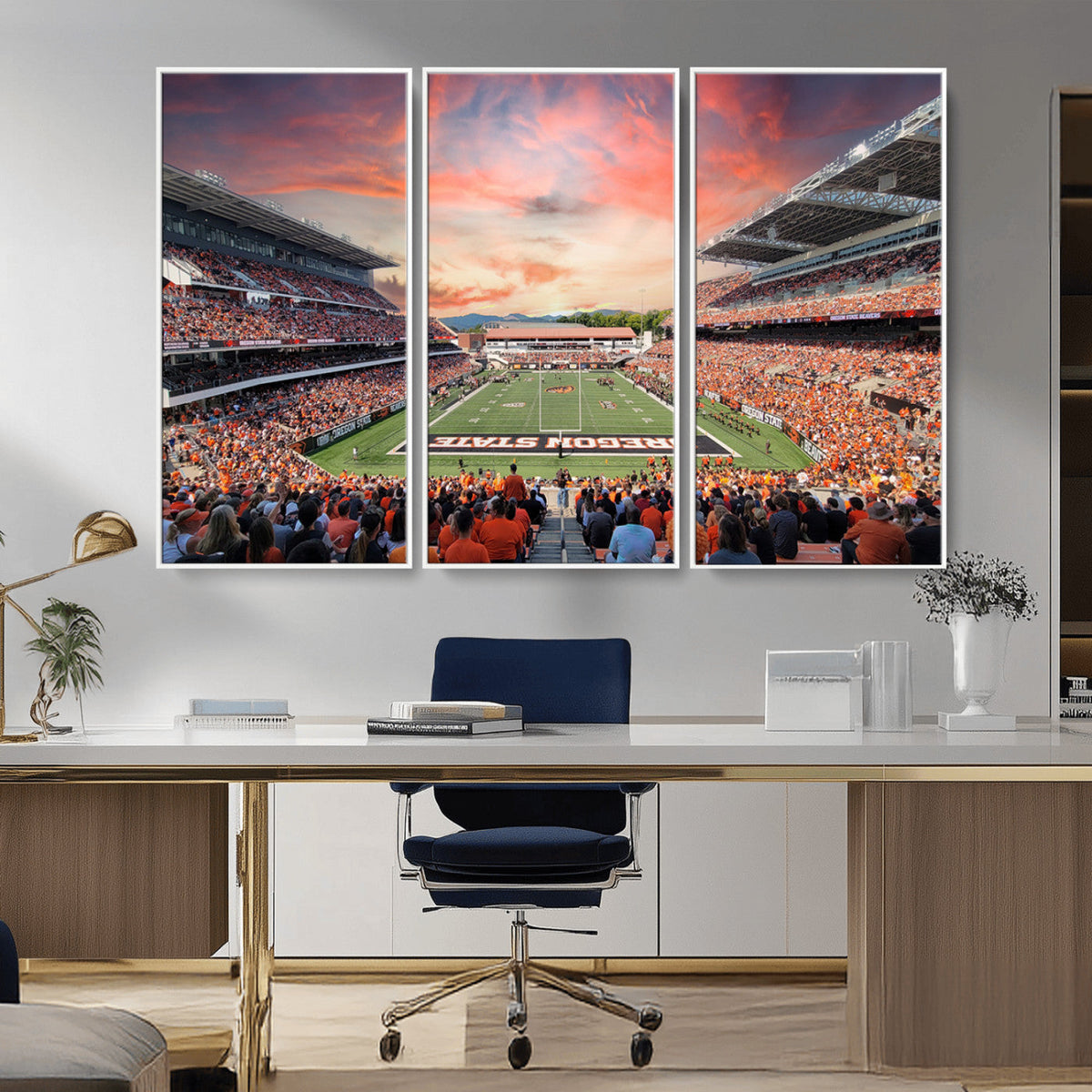 Oregon State Beavers Football Team Print - Corvallis Reser