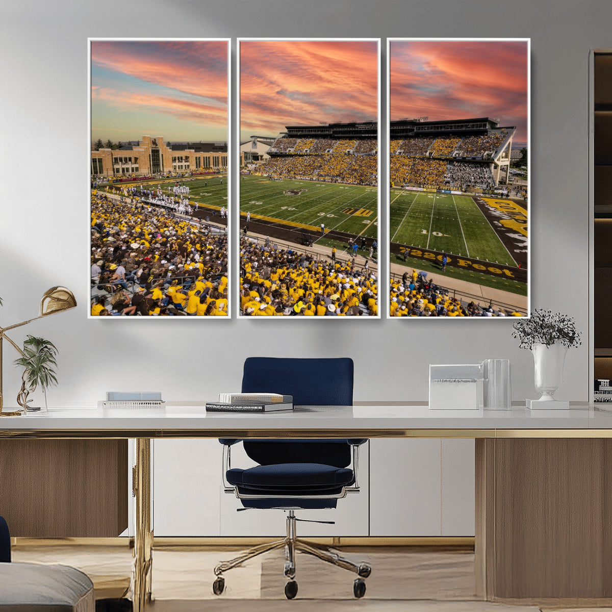 University of Wyoming Cowboys Football Team Print - Laramie