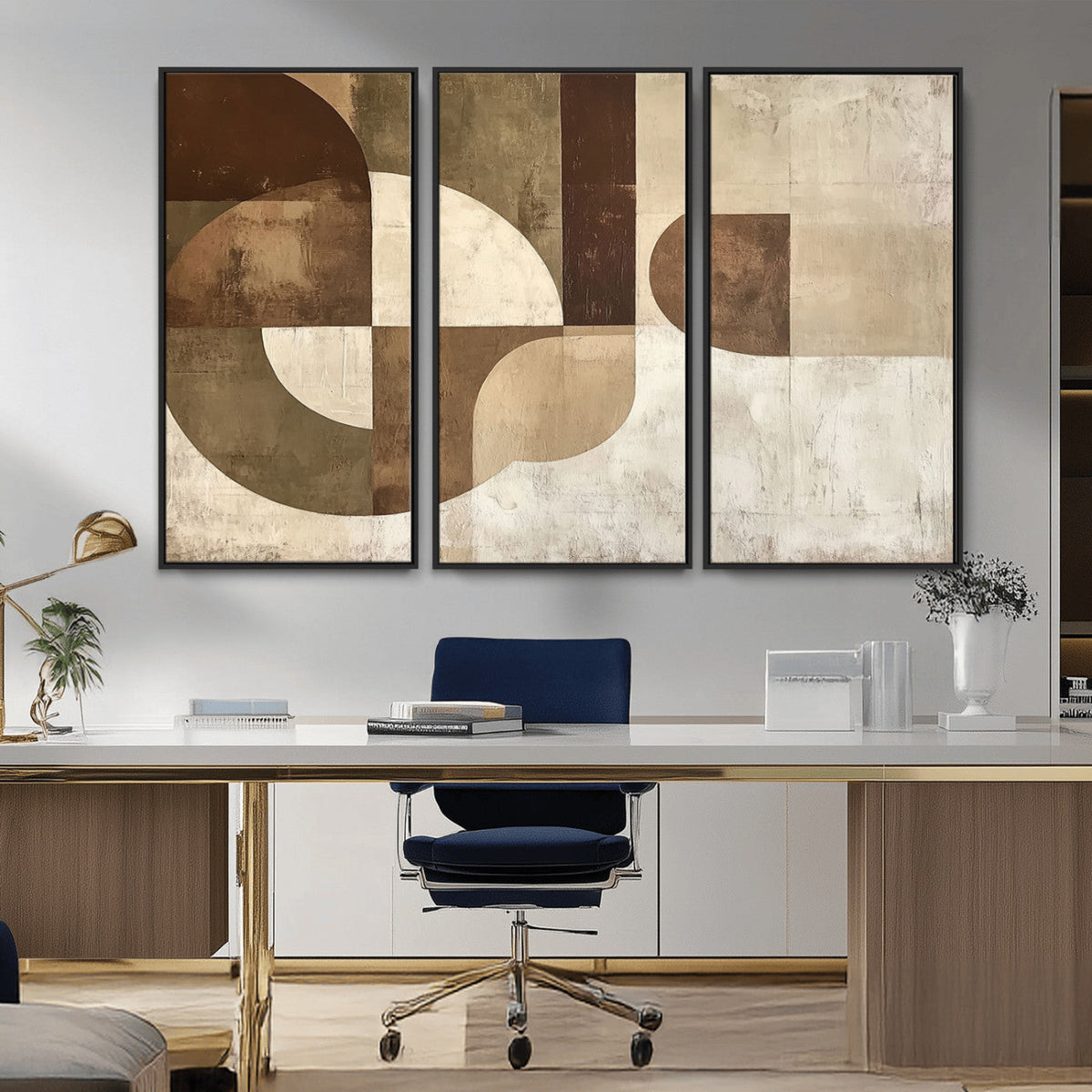 Wabi Sabi Geometric Wall Art | Abstract Modern Minimalist