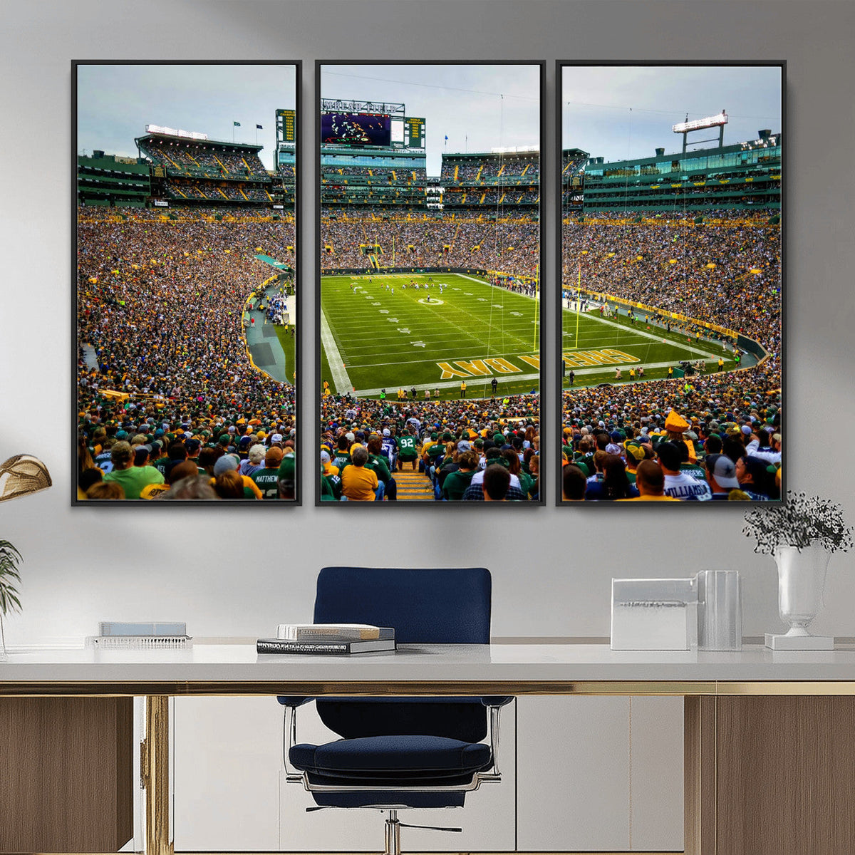 Green Bay Packers Lambeau Field Stadium Wall Art Canvas