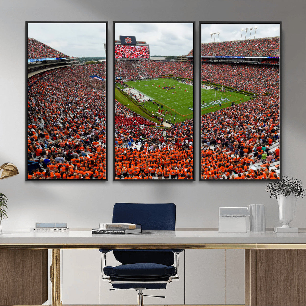 Auburn Stadium Wall Art Canvas Print, Jordan Hare Stadium
