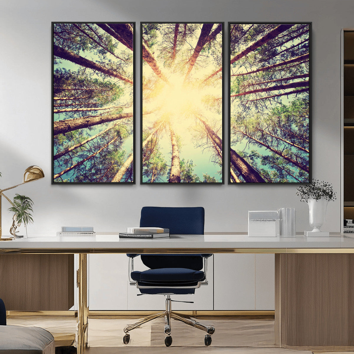 Tree and Sunshine Canvas Print