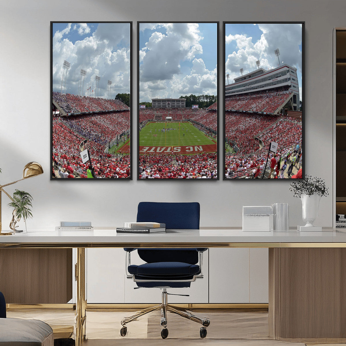 NC State Wolfpack Football Team Print Canvas- Raleigh
