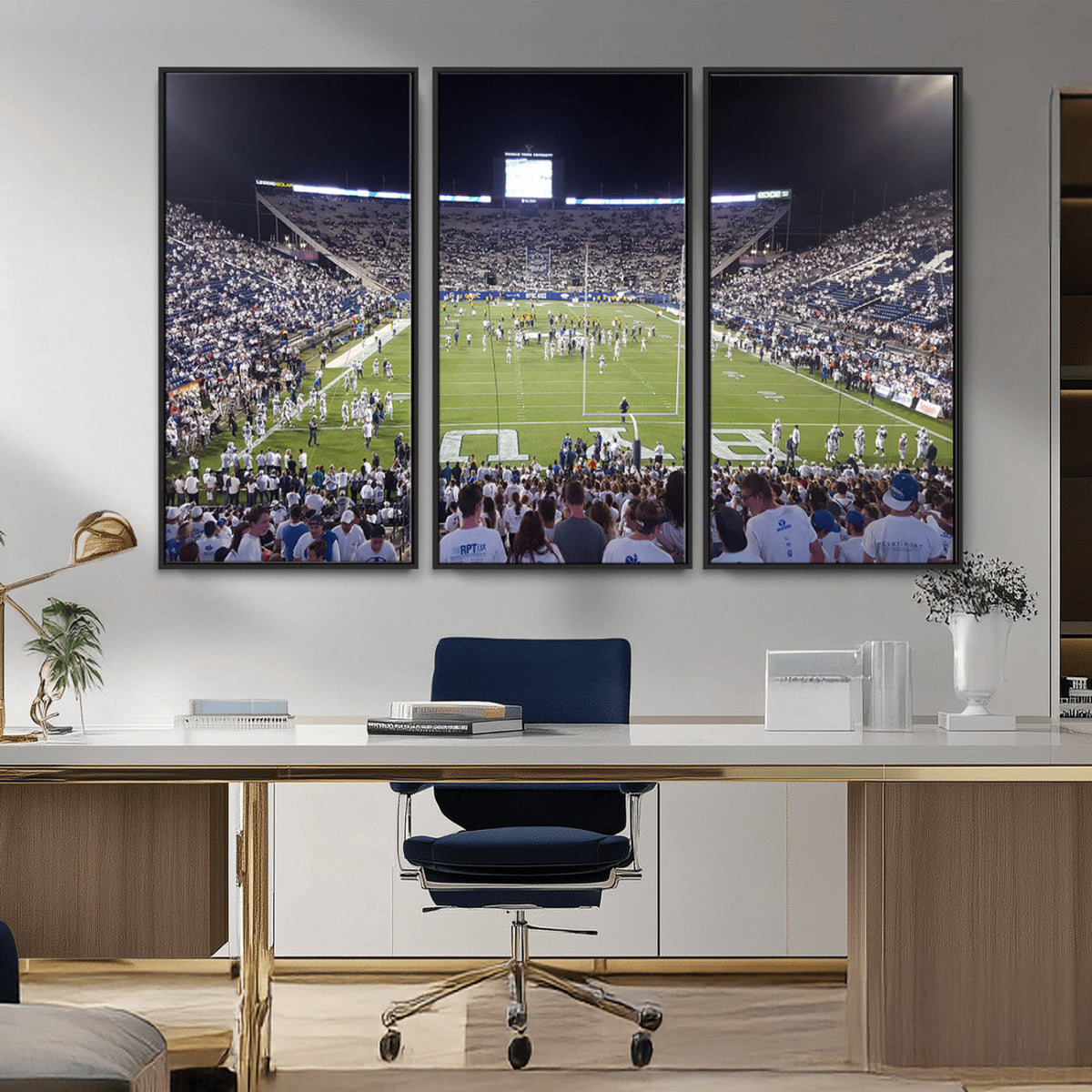Brigham Young University Cougars Football Print Canvas -
