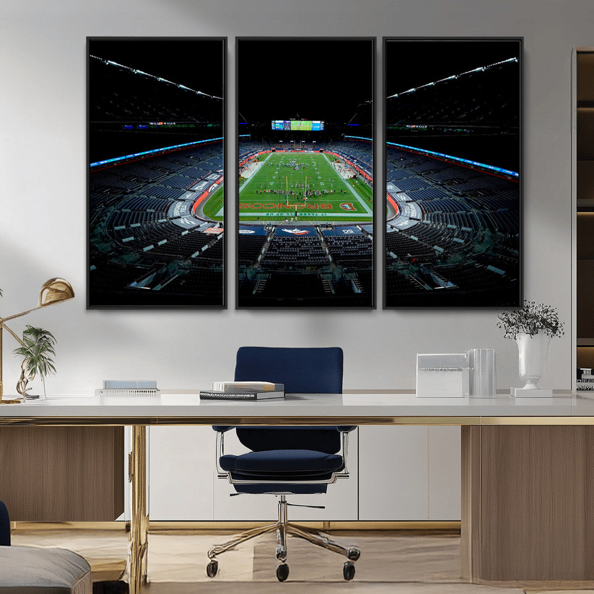 Denver Broncos Football Team Print Canvas- Denver Empower