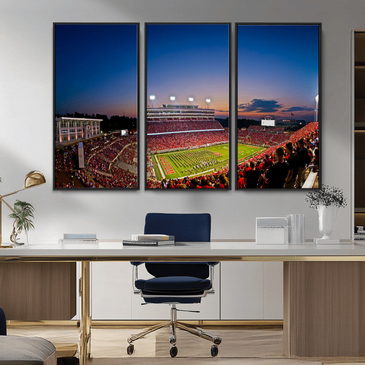 Wolfpack Football Team Wall Art Print - Raleigh