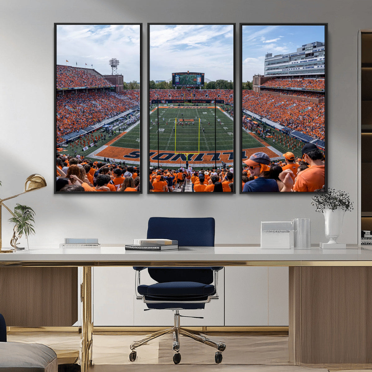 University of Illinois Fighting Illini Football Team Print