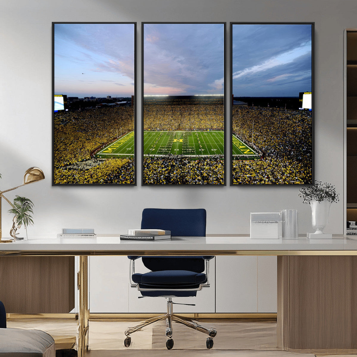 University of Michigan Wolverines Football Team Print - Ann