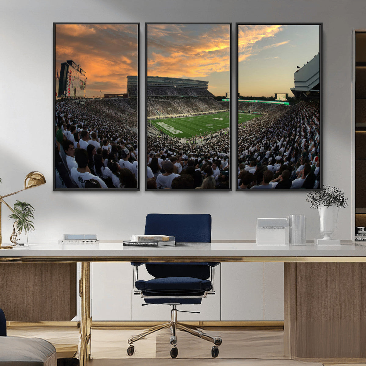 Michigan State Spartans Football Team Print - East Lansing