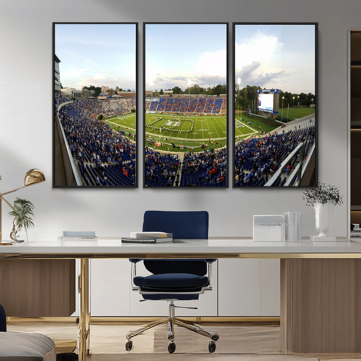 The Duke University Blue Devils Football Team Print - Durham