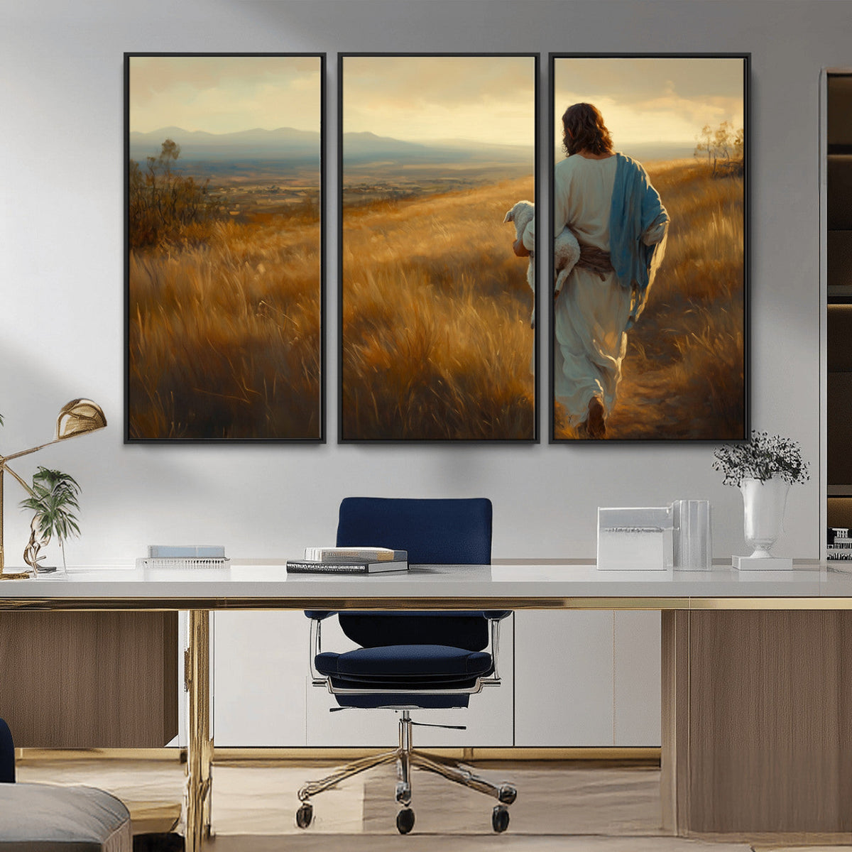 Jesus the Good Shepherd Wall Art Canvas Print -