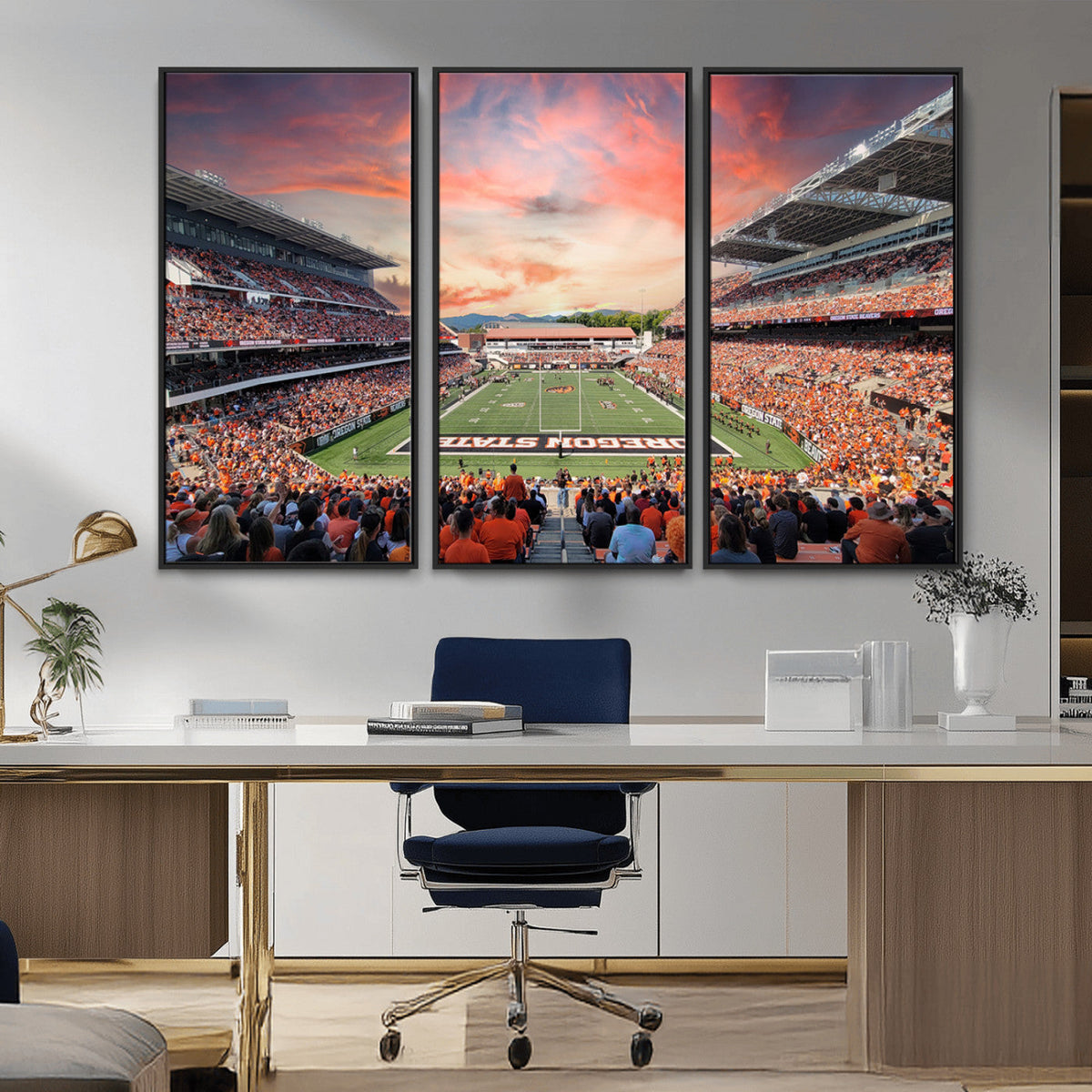 Oregon State Beavers Football Team Print - Corvallis Reser