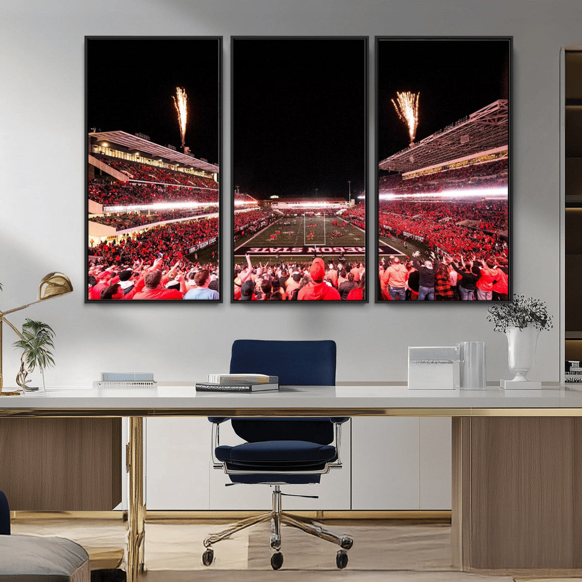 Oregon State Beavers Football Team Print - Corvallis Reser